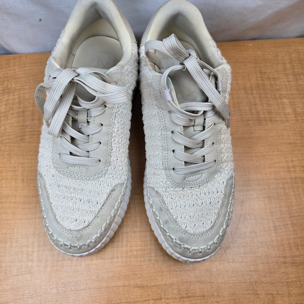 DV By Dolce Vita Fredi Women's 8 Sandstone Knit Cushioned Platform Sneakers - Picture 5 of 12
